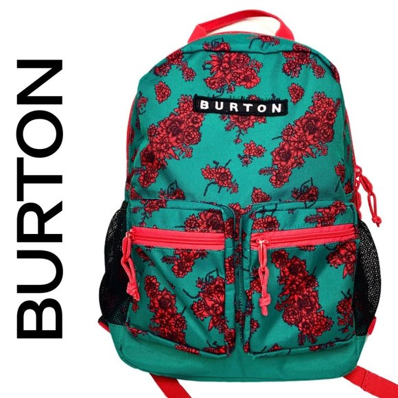 Burton Other - Burton Girls Performance Backpack Teal Pink Floral